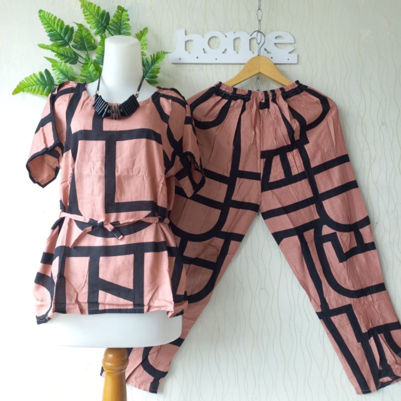 Setelan Celana Panjang Bali/Setelan kekinian/Setelan wanita santai