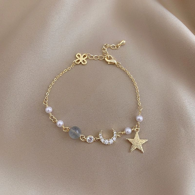 Gelang Bulan Bintang Planet Cassandra Bulan Bintang Alloy Paduan