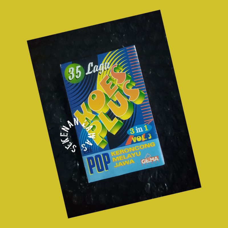 Kaset Koes plus - 35 Lagu 3 In 1 Vol.3 Pop Keroncong, Melayu, Jawa (Cover Dalam Ada Coretan)