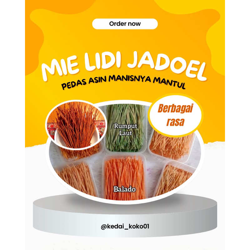 

MIE LIDI JADOEL BERBAGAI RASA