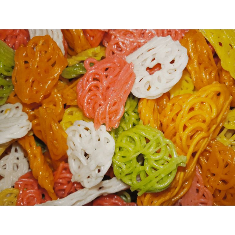 

KERUPUK MENTAH MAWAR UYEL MINI WARNA | SEBLAK | 400 GR