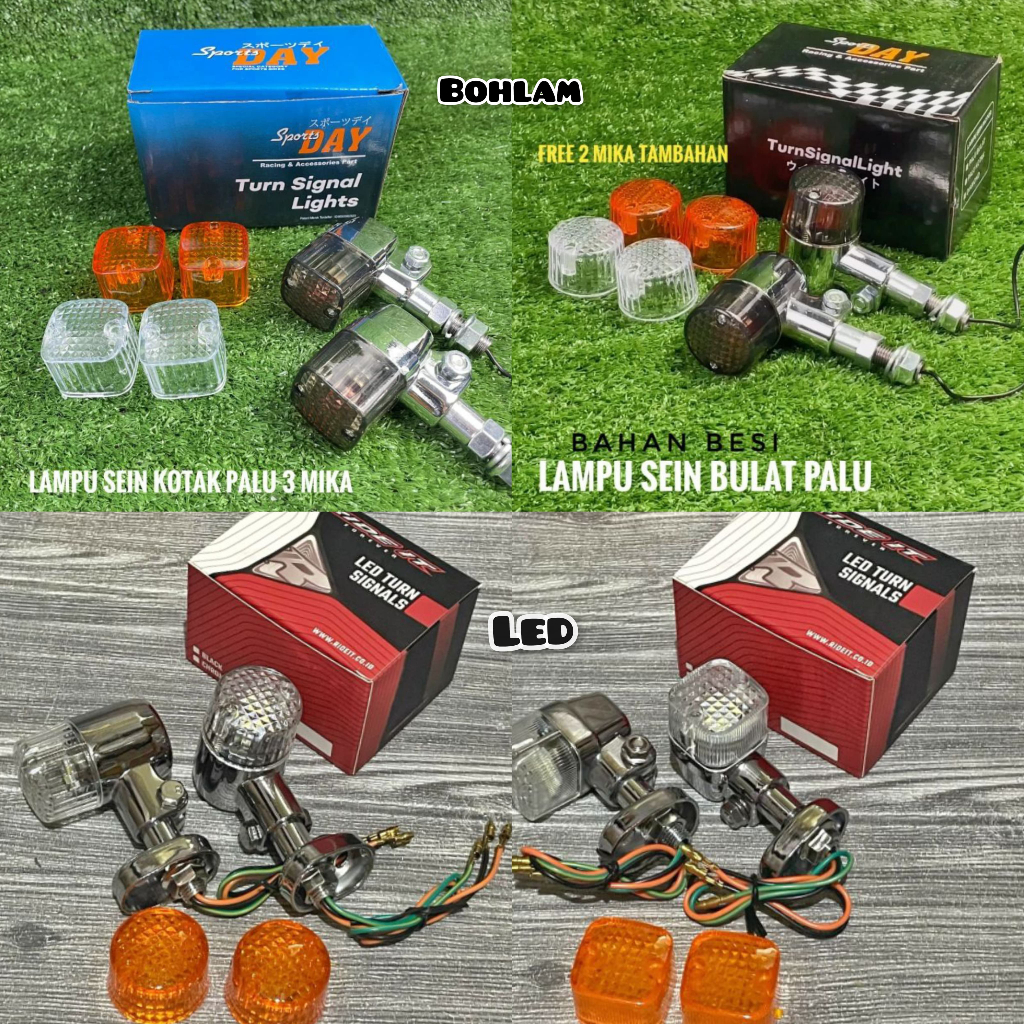 Sein cb Riting cb riting palu bulat riting palu palu kotak LED RIDE IT chrome besi DAY gl cb tiger