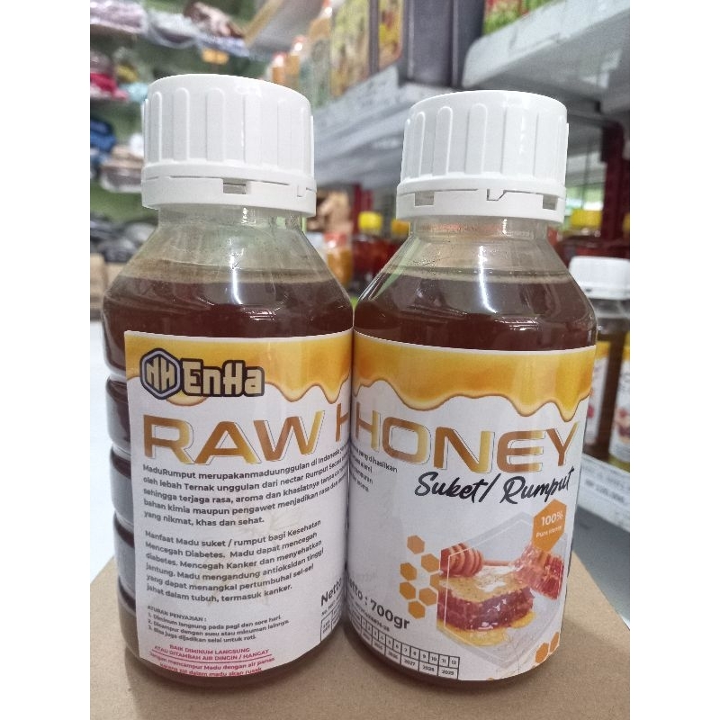 

Madu SUKET / RUMPUT RAW HONEY madu dari nektar rumput alami 700gr