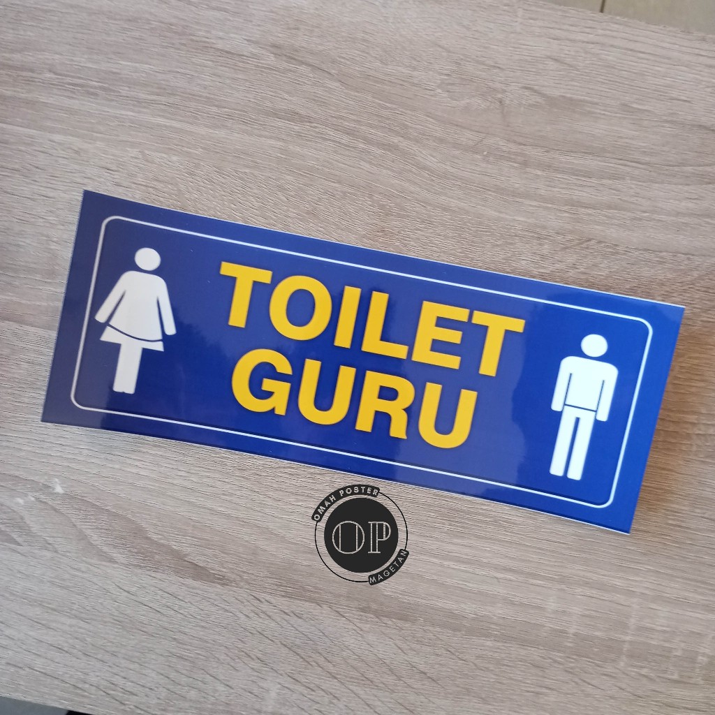 

Stiker Toilet Guru - Toilet Khusus Guru - Kamar Mandi/Wc Guru