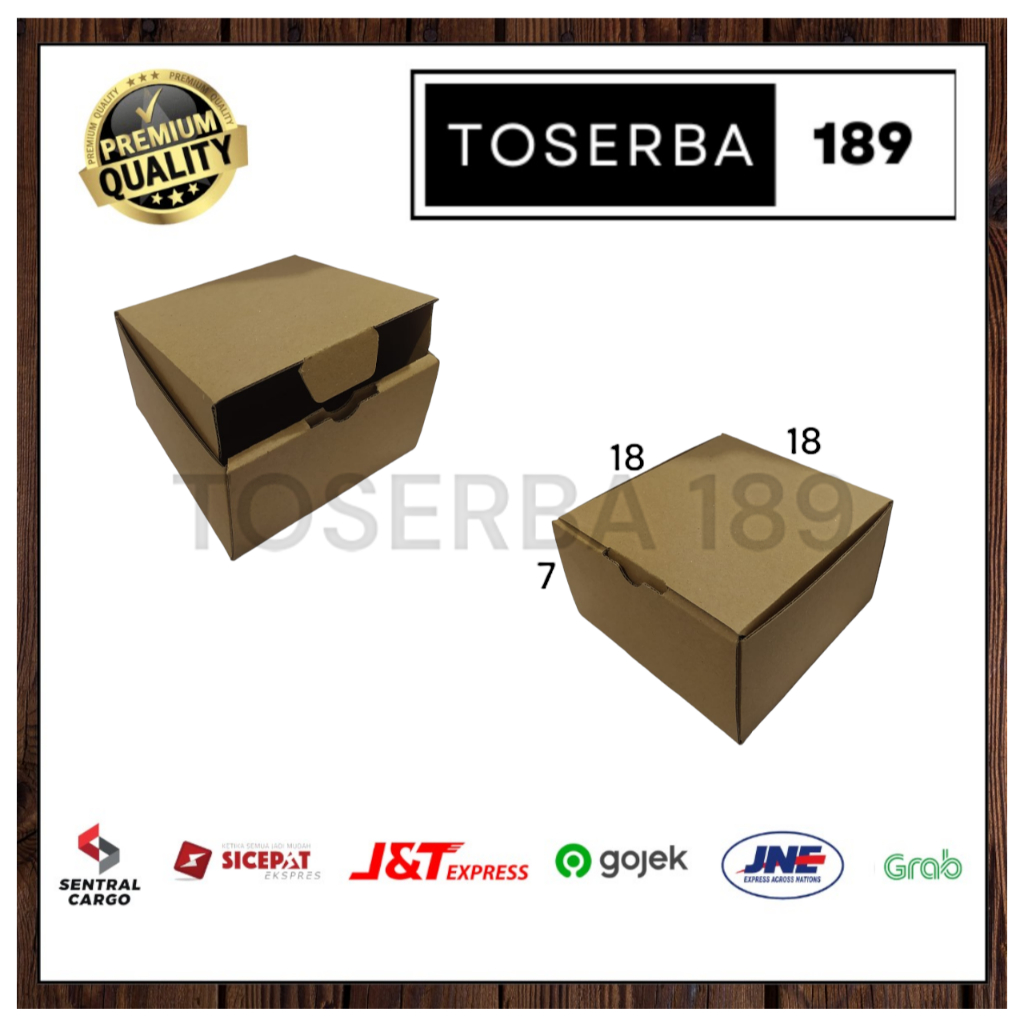 

kardus packing diecut/box pizza uk 18x18x7 cm