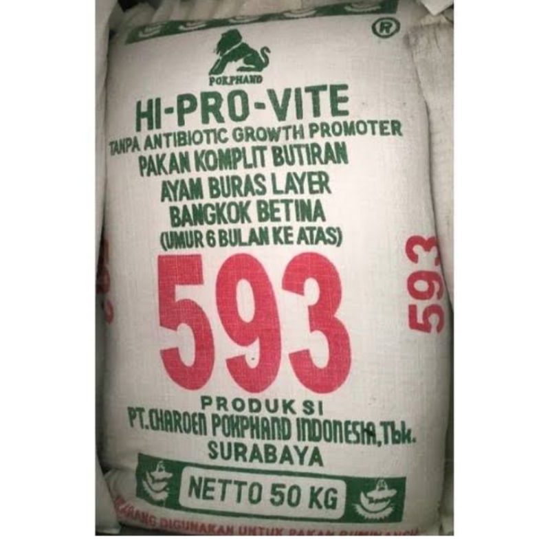 Hi Pro Vite 593 Pakan Ayam Bangkok Betina 1 Kg