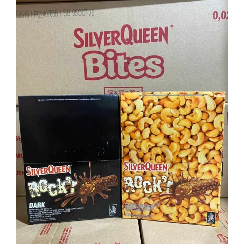 

SilverQueen Rock'r Milk Coklat dan Dark Coklat isi 24pcs