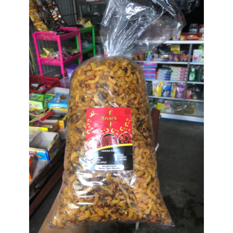 

Makroni Pedas Daun Jeruk crispy