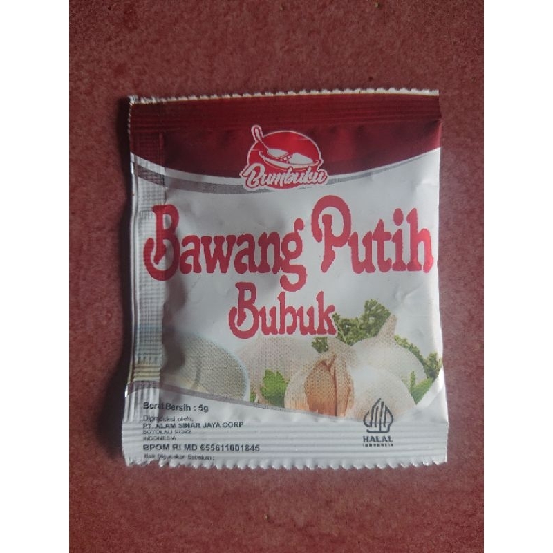 

BAWANG PUTIH BUBUK BUMBUKU 5gr ECER