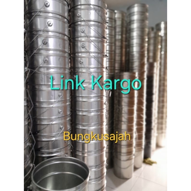 Ember kaleng bekas cap. 20 - 25 kg