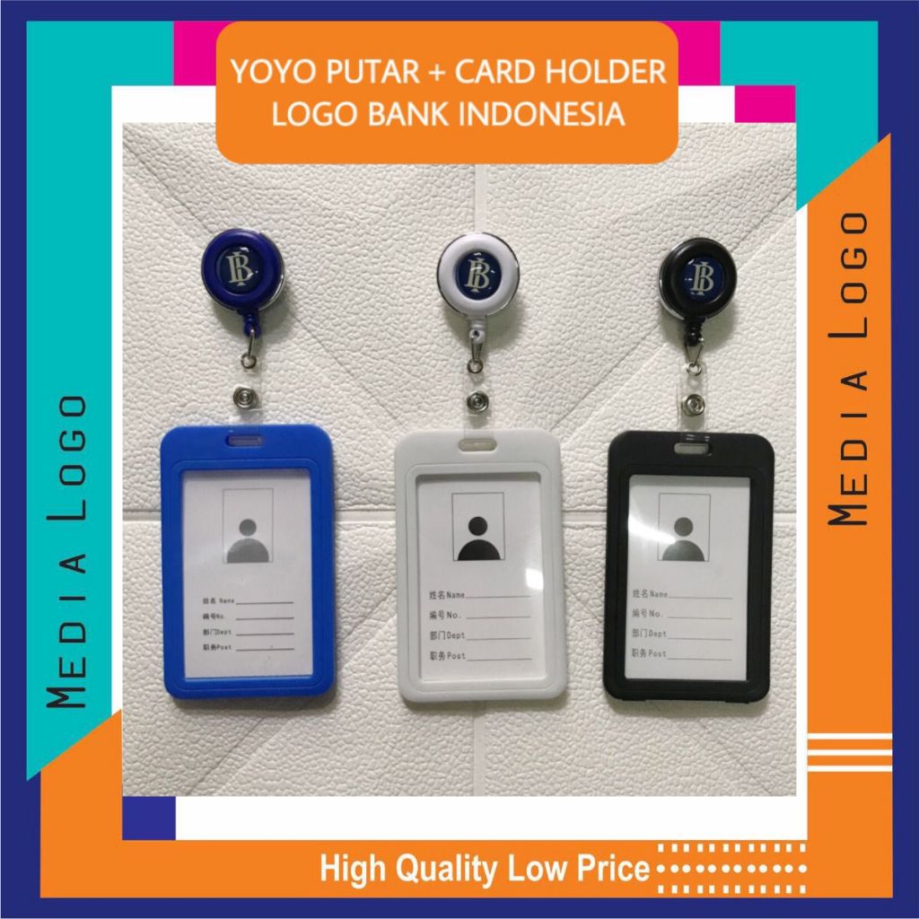 

YOYO GANTUNGAN ID CARD PUTAR STAINLESS-BANK INDONESIA