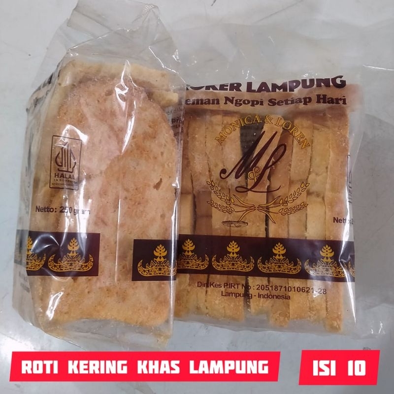 

Roti Kering Roker Original Khas Lampung Monica Loren Bagelen Bakry