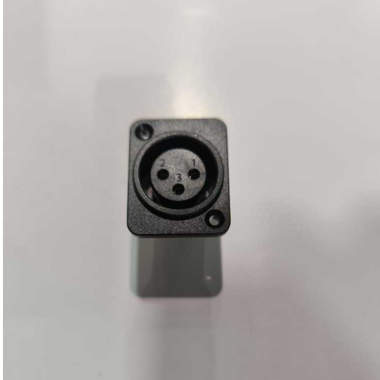 Socket Canon Casis Kaki Lurus Plastik XLR Female / Soket Canon Casis Cewe LURUS / Soket XLR Cewe