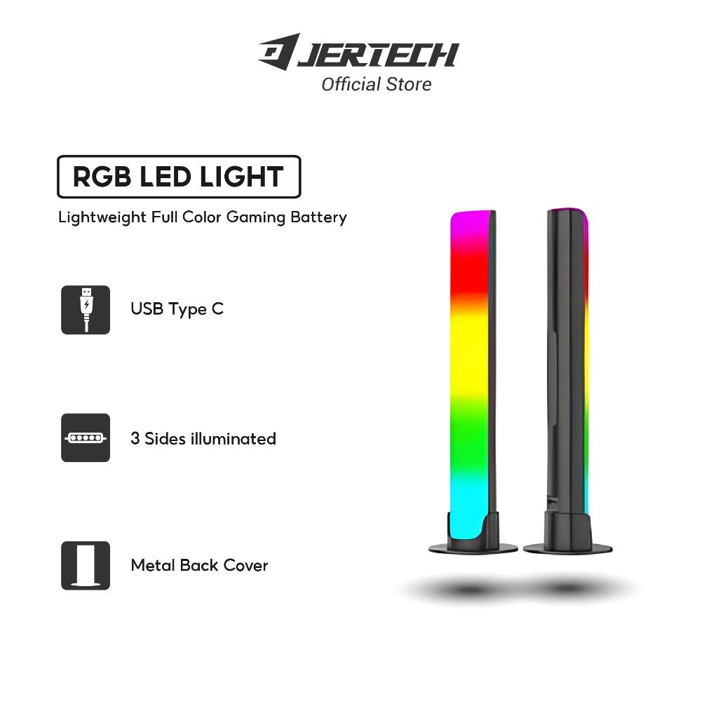 Lampu RGB LED Bar Strip Light Gaming Full Color Baterai Cas AH087 - Jertech