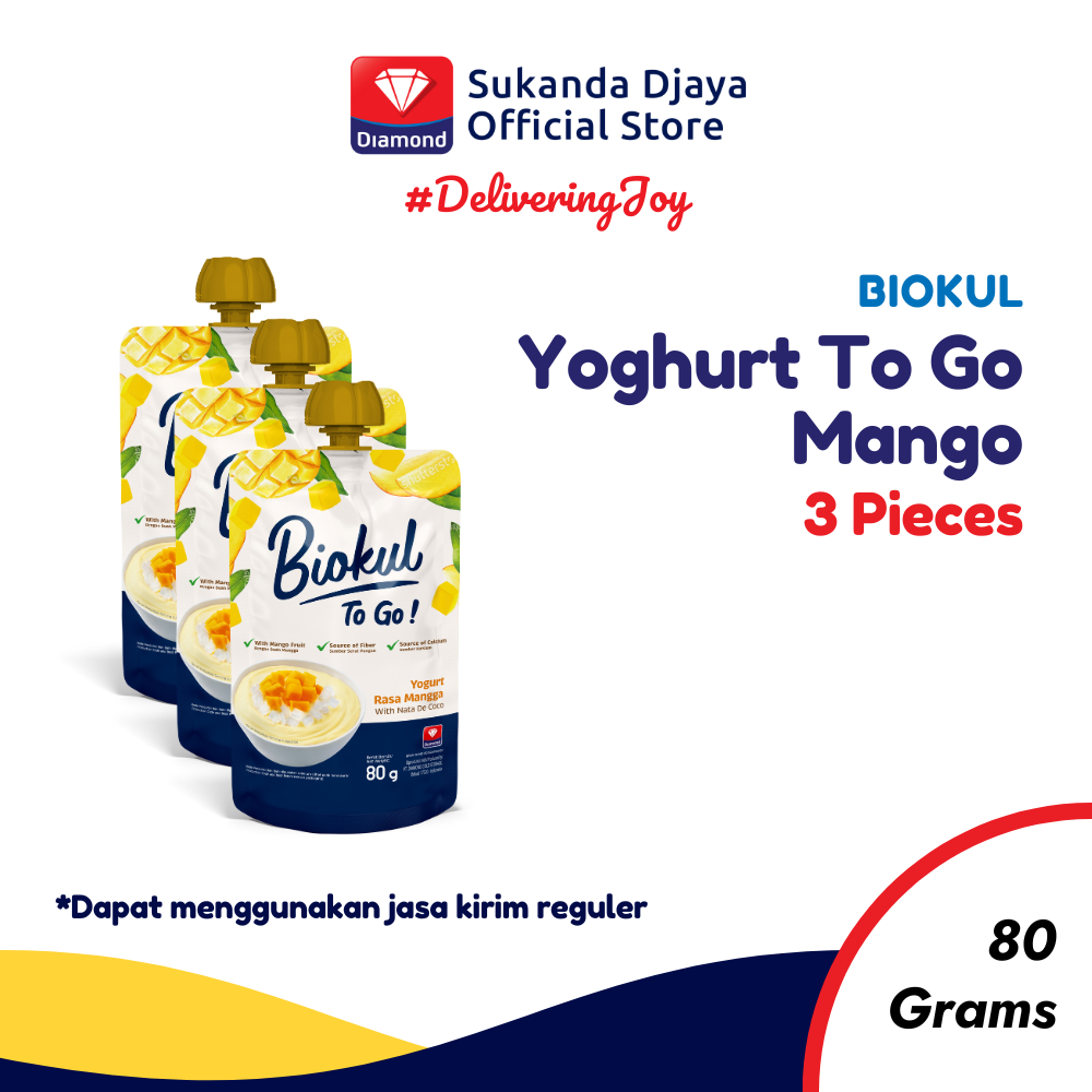 

Biokul Yogurt To Go Mango 80 Gr [ISI 3 PCS]