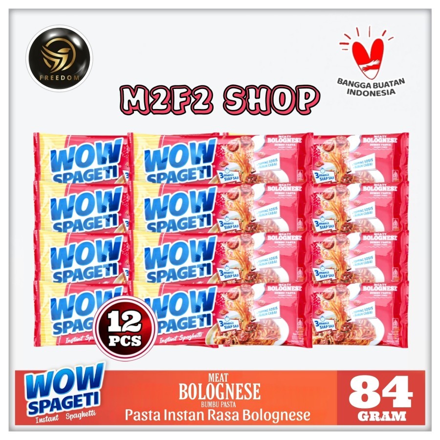

Wow Spageti Instant Pasta Spaghetti Meaty Bolognese - 84 gr (Kemsan 12 Pcs)