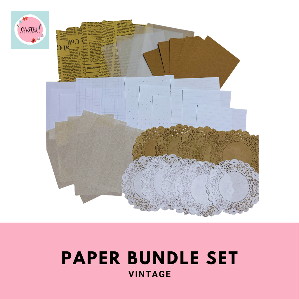 

DIY Vintage Paper Bundle Set Murah