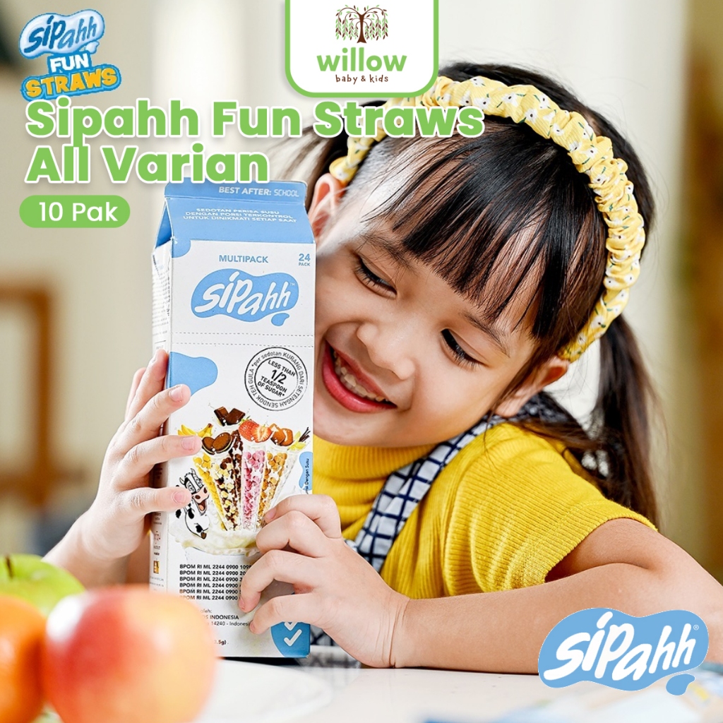 

Camilan Olahan Susu - Sipahh Fun Straws 10Pk Per Pak All Varian