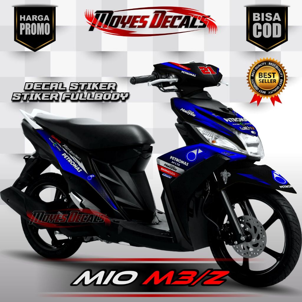 DECAL MOTOR MIO M3/ MIO Z - STIKER MOTOR MIO M3/ MIO Z FULL BODY PREMIUM BERKUALITAS - VARIASI MOTOR