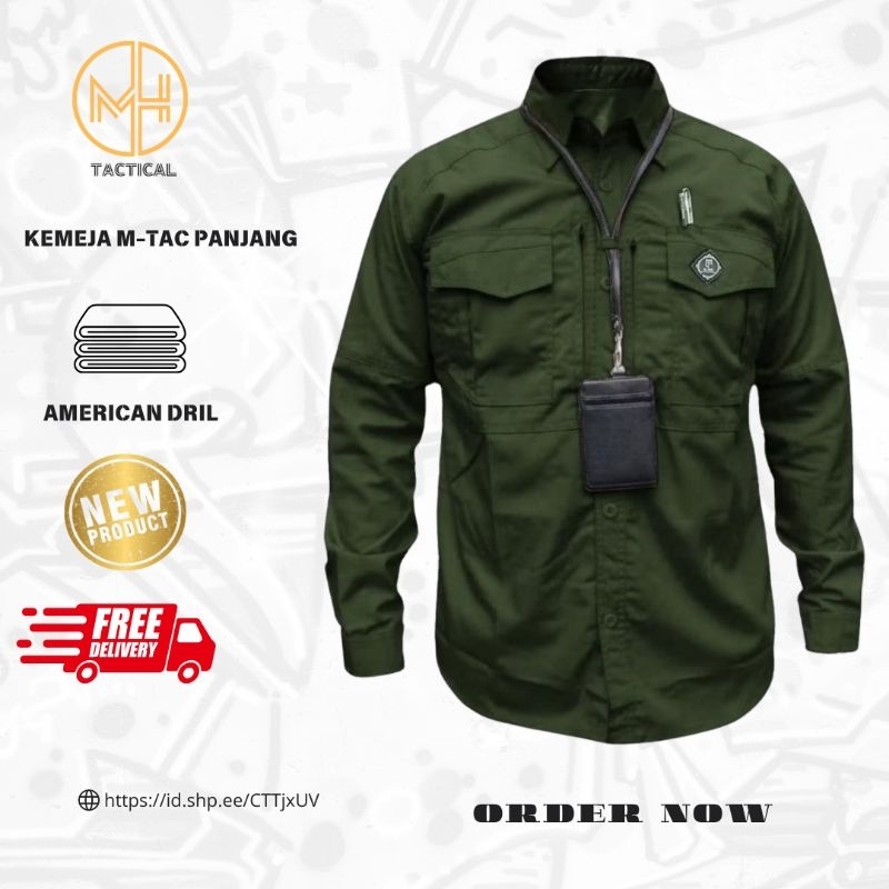 Kemeja Tactical M-Tac Lengan Panjang - Original