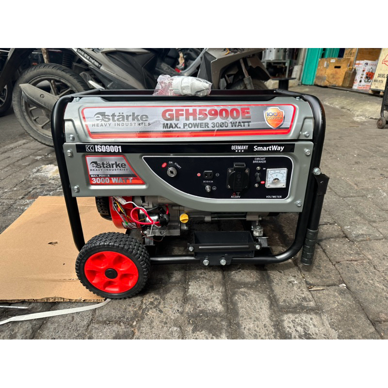 GENSET GENERATOR TEMBAGA 3000 WATT ELECTRIC STARTER STARKE