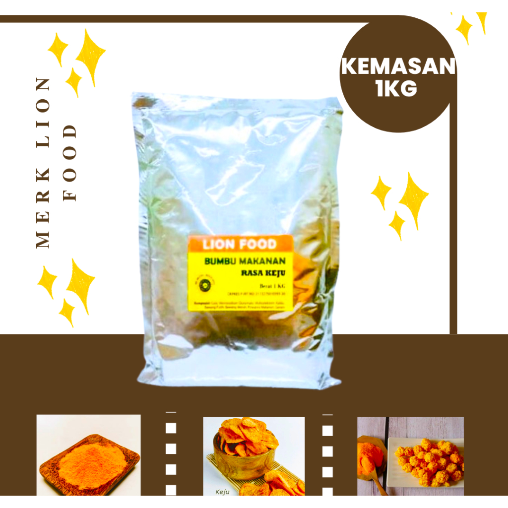 

bumbu tabur LION FOOD rasa keju manis kemasan 1 kg