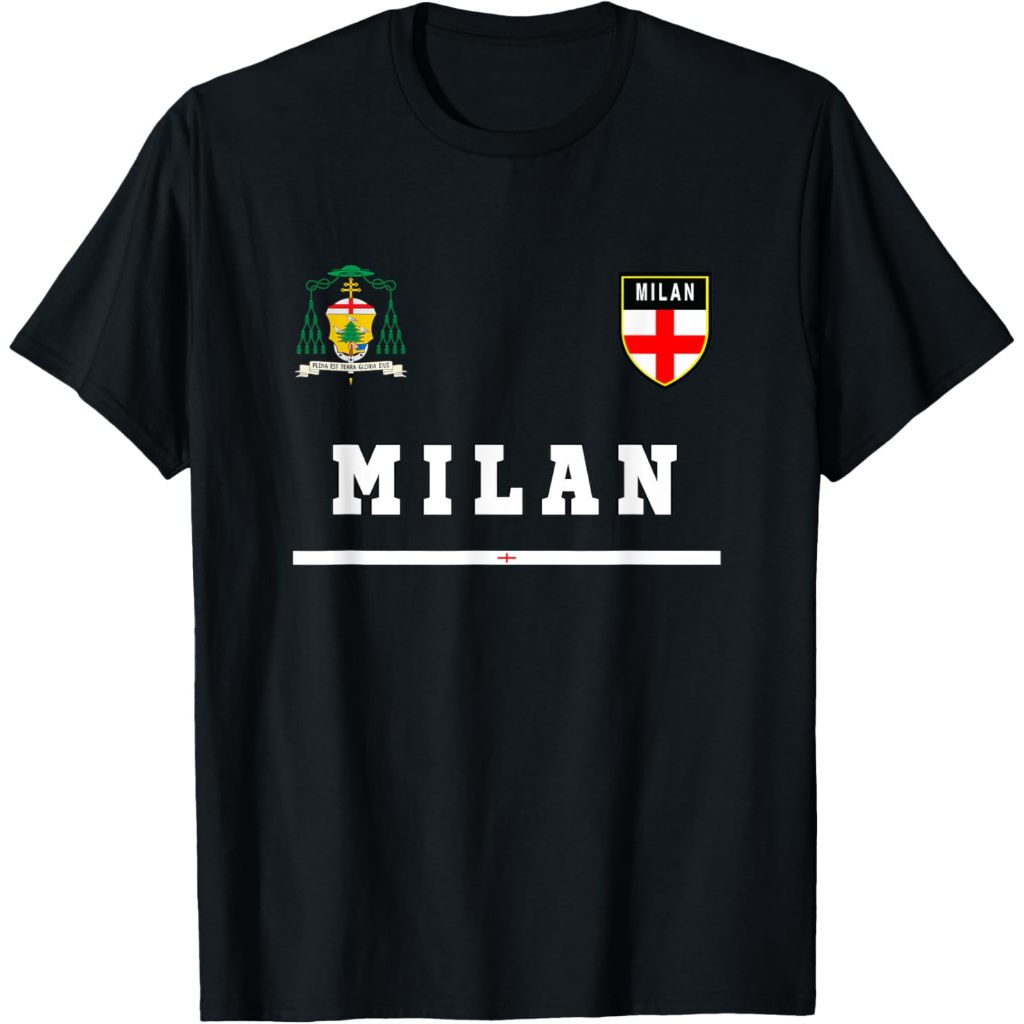 Kaos Dewasa Milan Sport Soccer Jersey Flag Football Italy T-Shirt Fashion Baju Atasan Anak Laki Laki