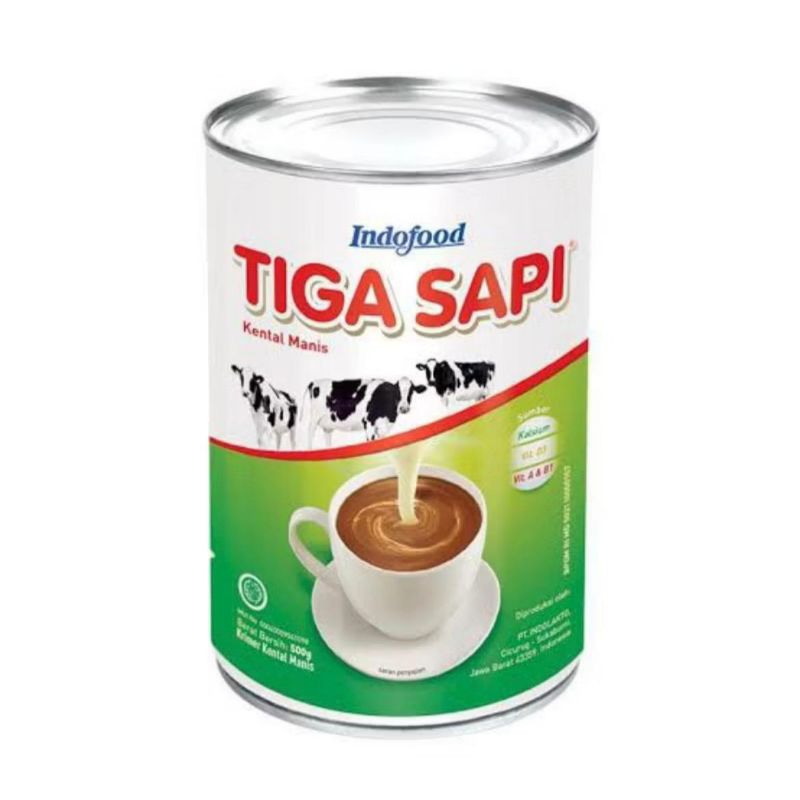 

TIGA SAPI SUSU KALENG KENTAL MANIS ISI 490 GR HARGA PER 1 PCS