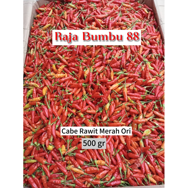 

Cabe Rawit Merah ORI SUPER 500 gr ,RB88