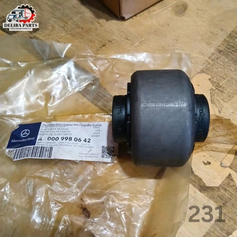 Bushing stabil belakang, elastomer bearing Mercy Axor 2528C, 3336K, 4843K P/N: A000.998.06.42