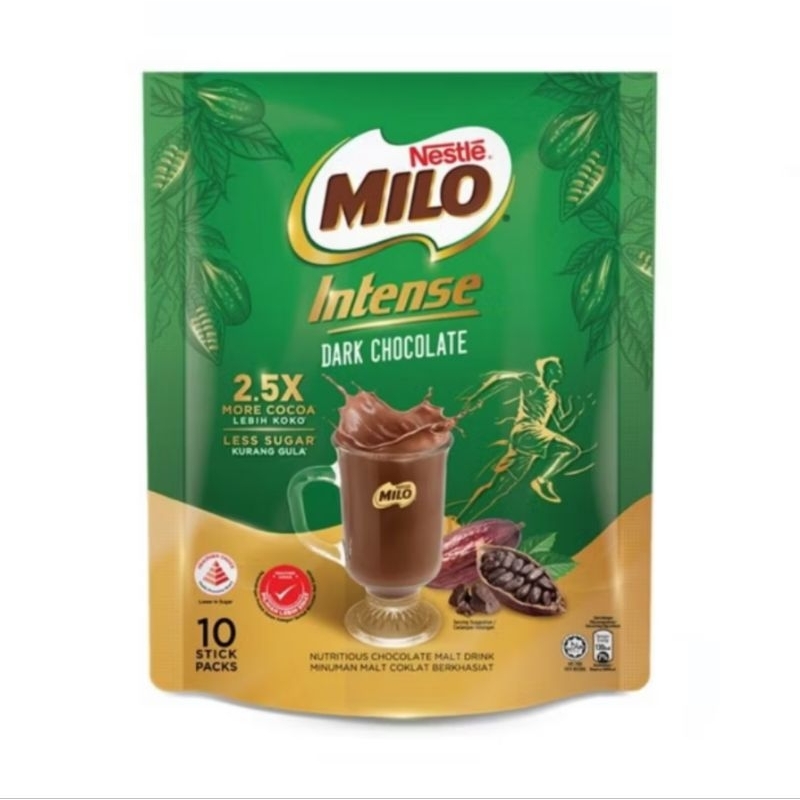 

Milo Intense dark chocolate malaysia isi 10 sachet | minuman coklat malaysia |