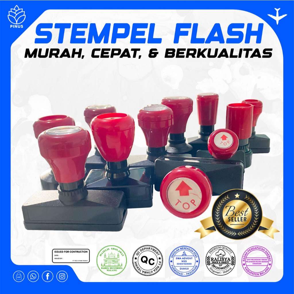 

Stempel Custom Flash Warna Otomatis Stampel Usaha Cap Toko Perusahaan Pengesahan Stamp Online Shop Brand Logo