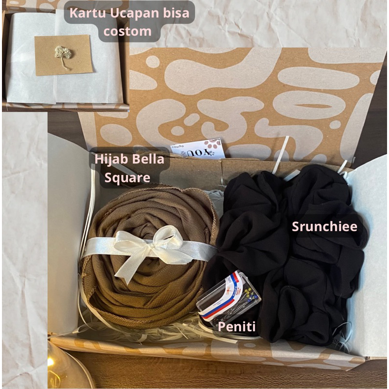 

HAMPERS HIJAB MURAH BELLASQUARE/GIFT BOX LEBARAN, ULANG TAHUN, WISUDA, ANNIVERSARY