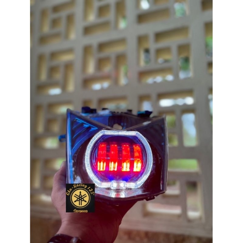 LAMPU DEPAN LED BILED BILLED PROJIE HONDA BEAT FI F1 2012 2013 2014 2015 kualitas bagus A1