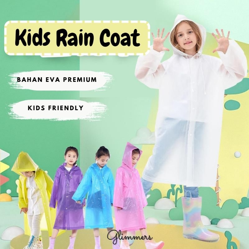 Jas Hujan Anak umur 4 - 10 Tahun/ Jas Hujan Travel Anak