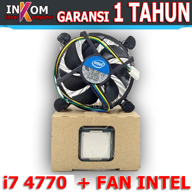 Processor Intel Core i7 4770 i7 4790 Haswell LGA 1150 PLUS FAN