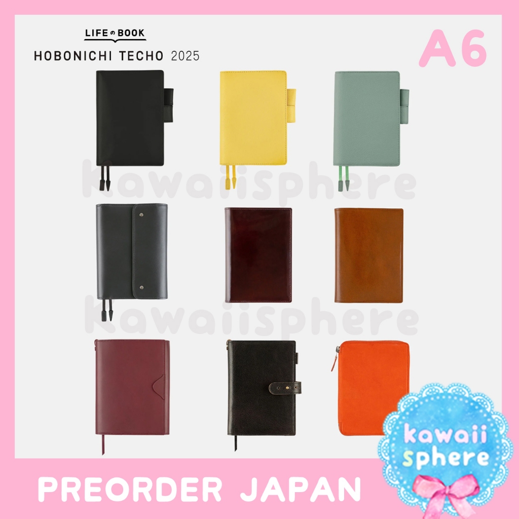 

Hobonichi Techo 2025 A6 (Cover Only) | Leather Cover , Arts&Science | Hobonichi 2025 | Preorder Handcarry Japan