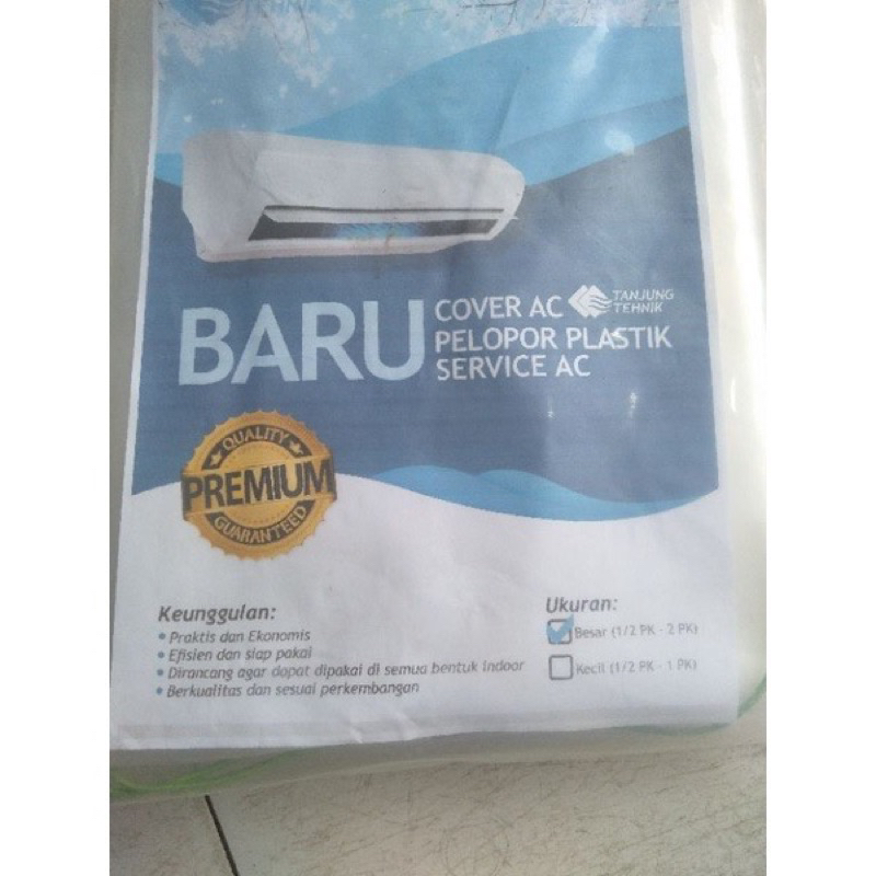 Cover Ac / plastik cover cuci ac 1/2 -2 pk