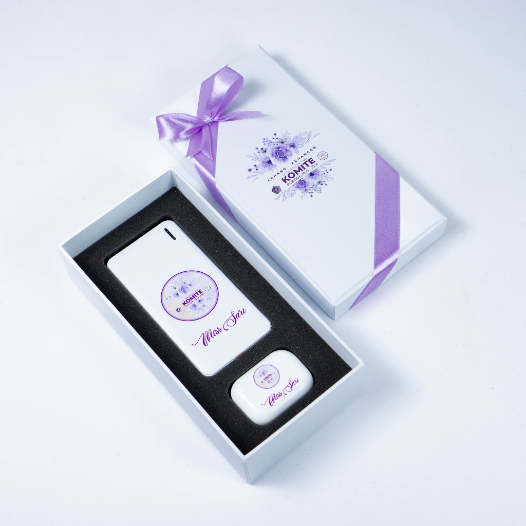 CUSTOM Gift Set Powerbank dan TWS Kado souvenir corporate gift set corporate kado ualng tahun cowok 