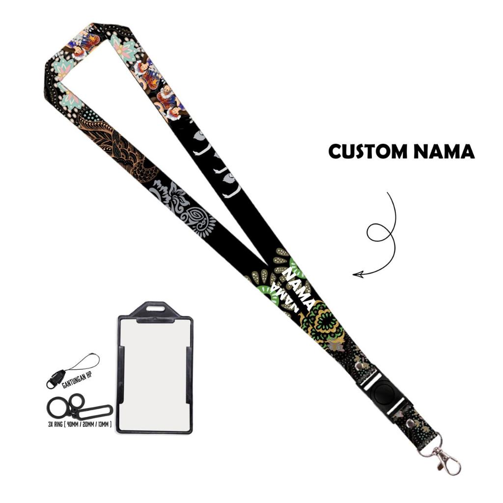 

Lanyard Redlight Custom Nama batik scary Series V1 Various motifs