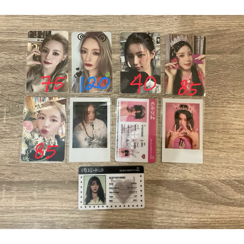 official photocards pc miyeon gidle nxde queencard