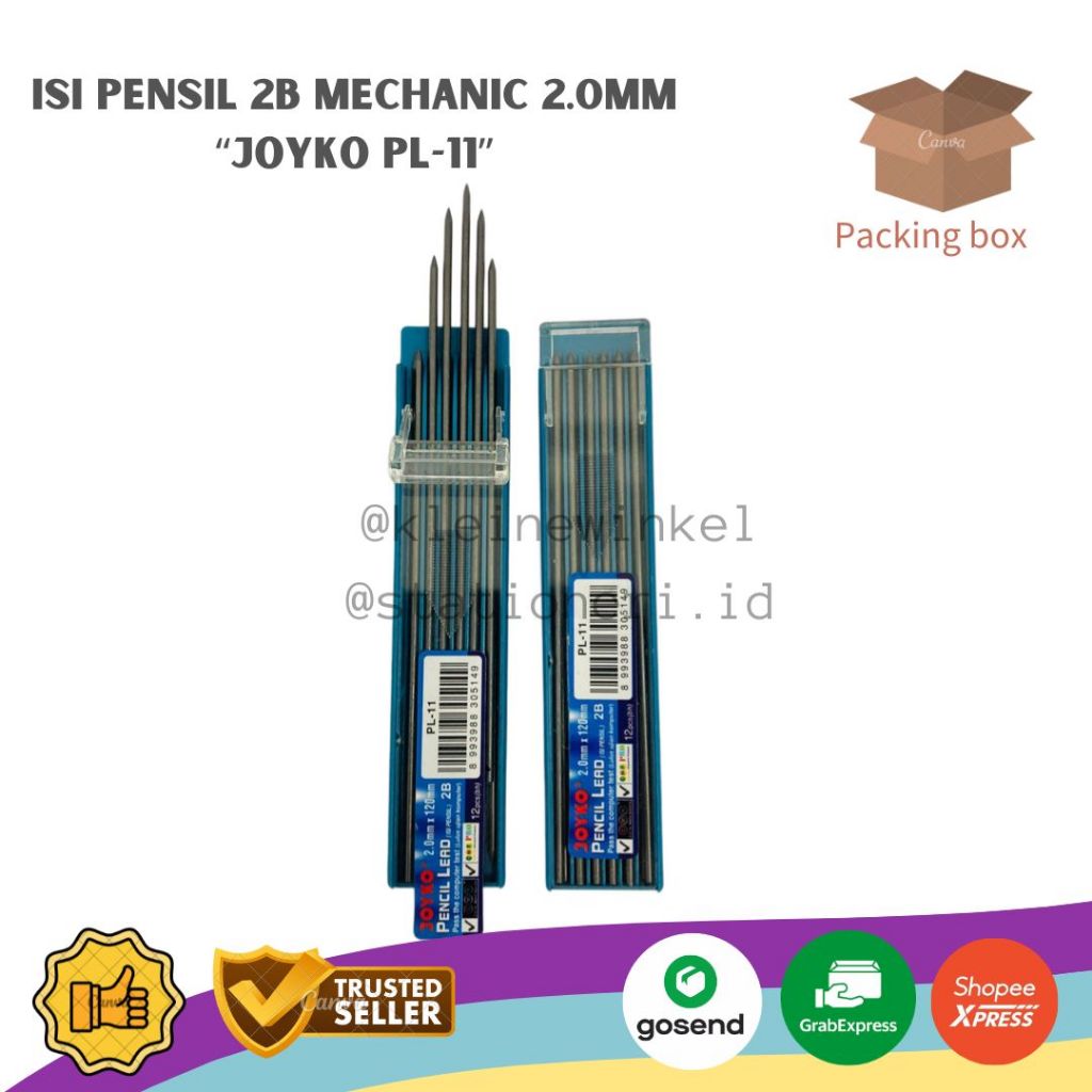 

Isi Pensil Mekanik 2B Joyko PL-11 2.0mm isi 12pcs ECER [ 1 TUBE ]