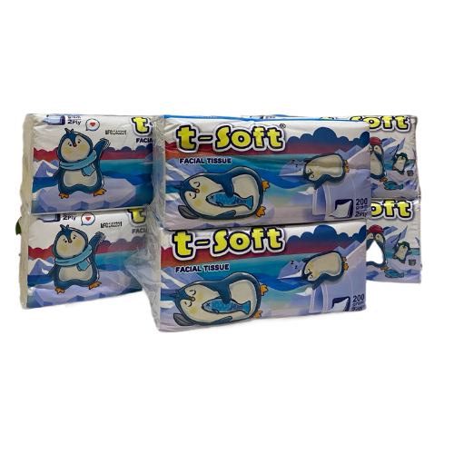 TISU T-SOFT / FACIAL TISSUE 200GR