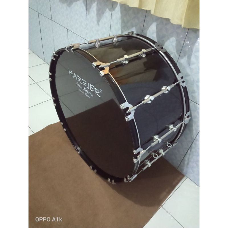 bass drum 28 inch drumband/suporter bonus stik 2 buah