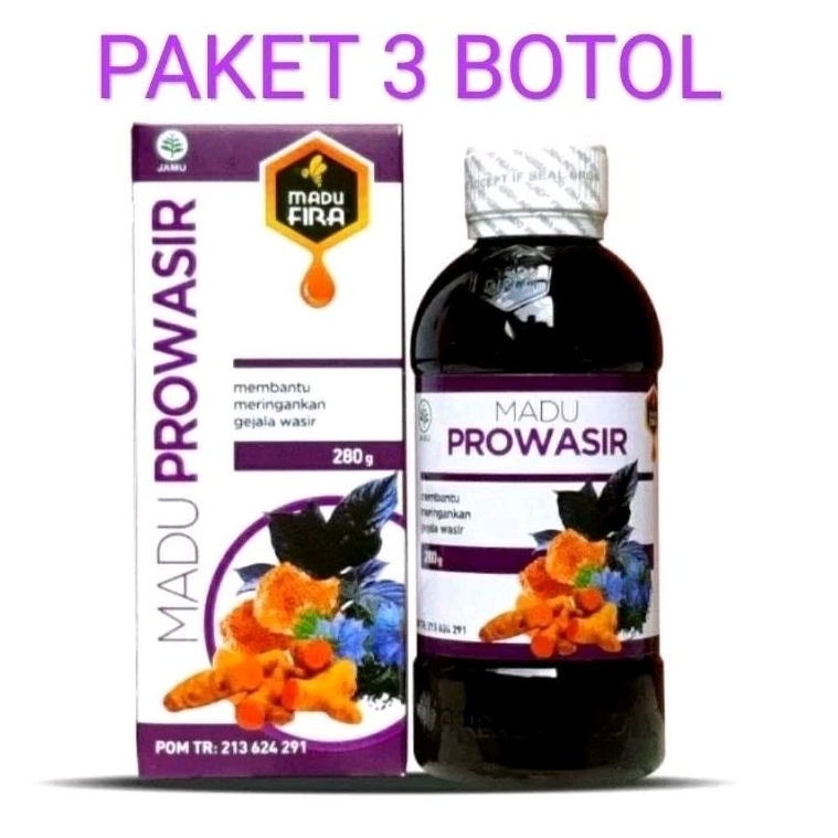Paket 3 Botol MADU PRO-WASIR ATASI KESEHATAN AMBIEN DAN WASIR