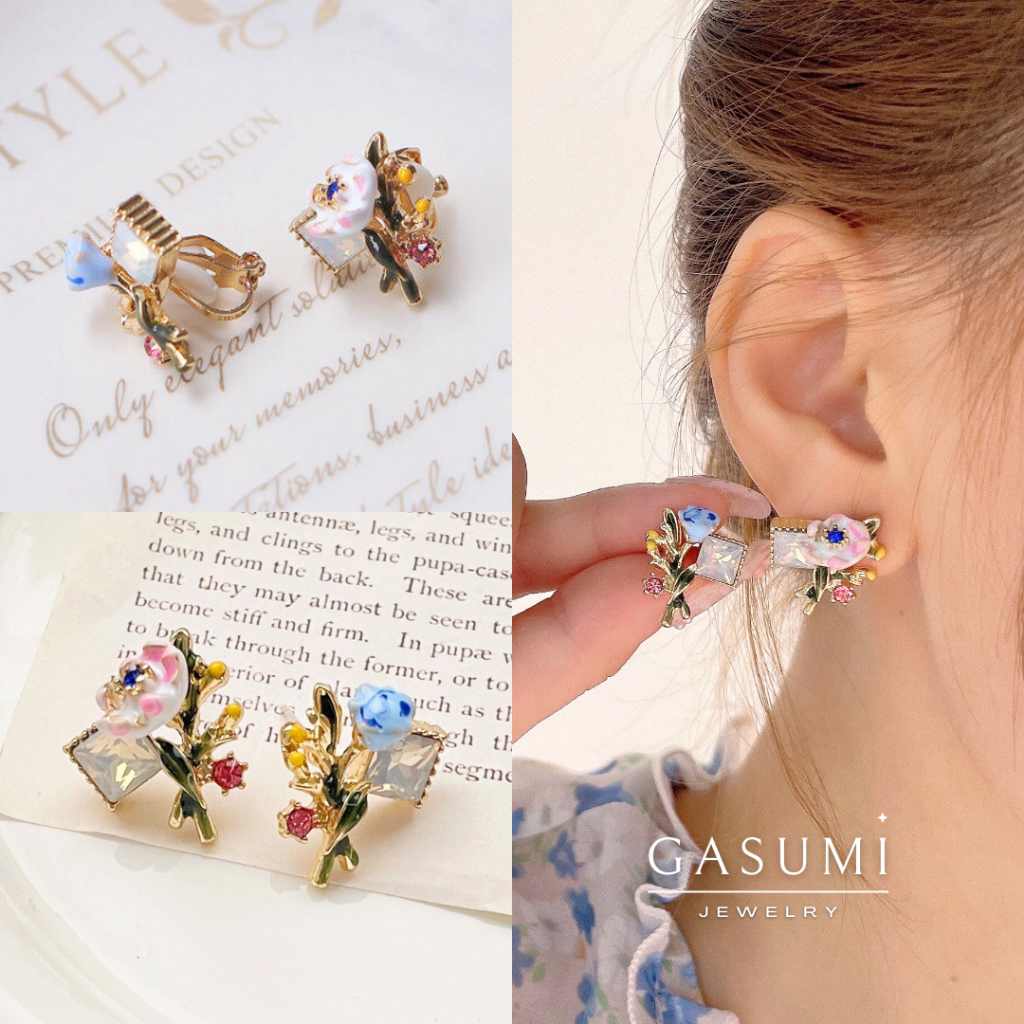 MARIPOSA - Anting Jepit Tanpa Tindik Earclip Clip Earrings Klip Anting Giwang Klep No Pierced Earrin