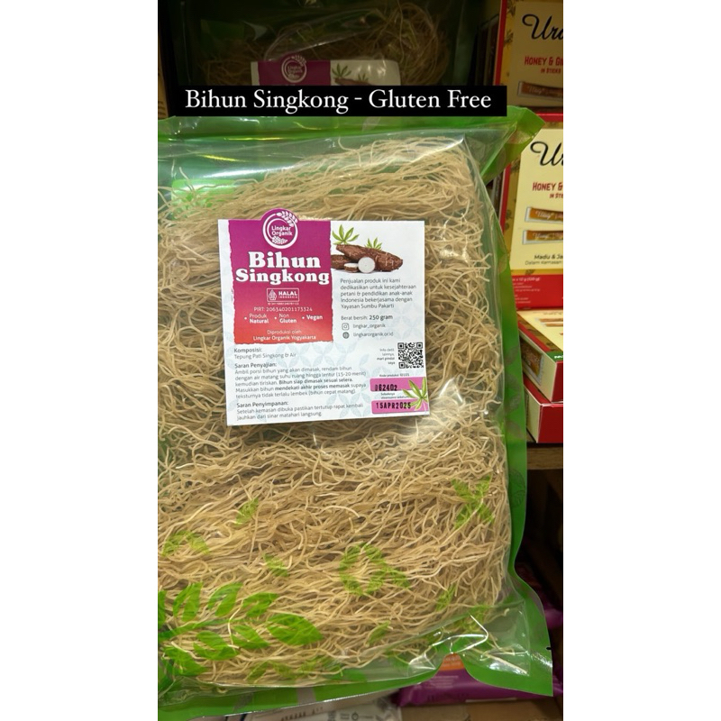 

Lingkar Organik Bihun Singkong (Gluten Free) 250gr