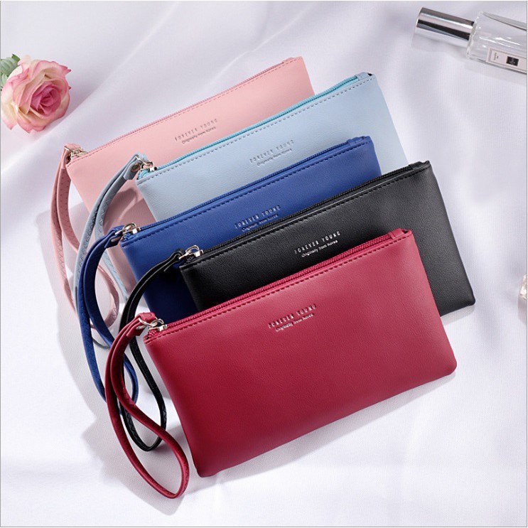 Pouch Wanita Multifungsi - Dompet Kartu, Koin, & Dompet Tangan Simple Dompet Wanita Korea