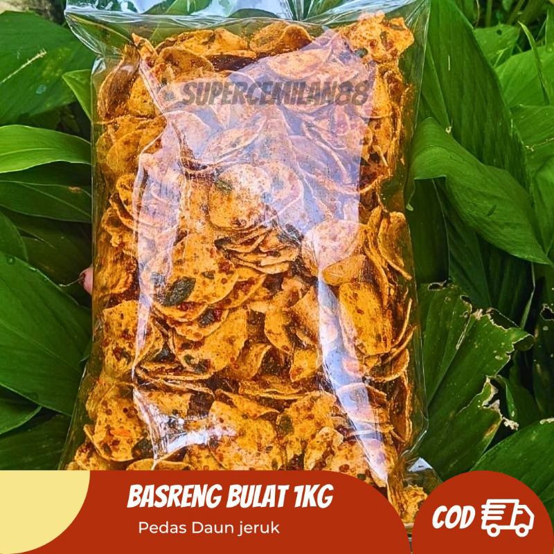 

Basreng bulat pedas daun jeruk 1kg