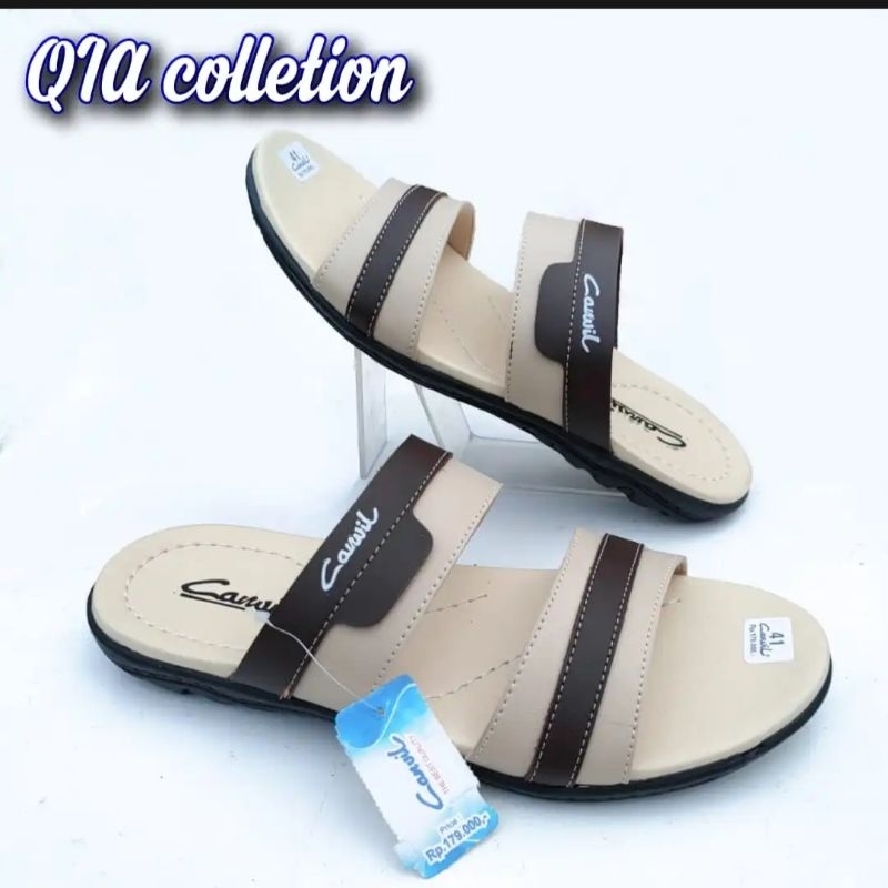 sandal cowok distro keren kekinian sendal selop slip on pria dewasa
